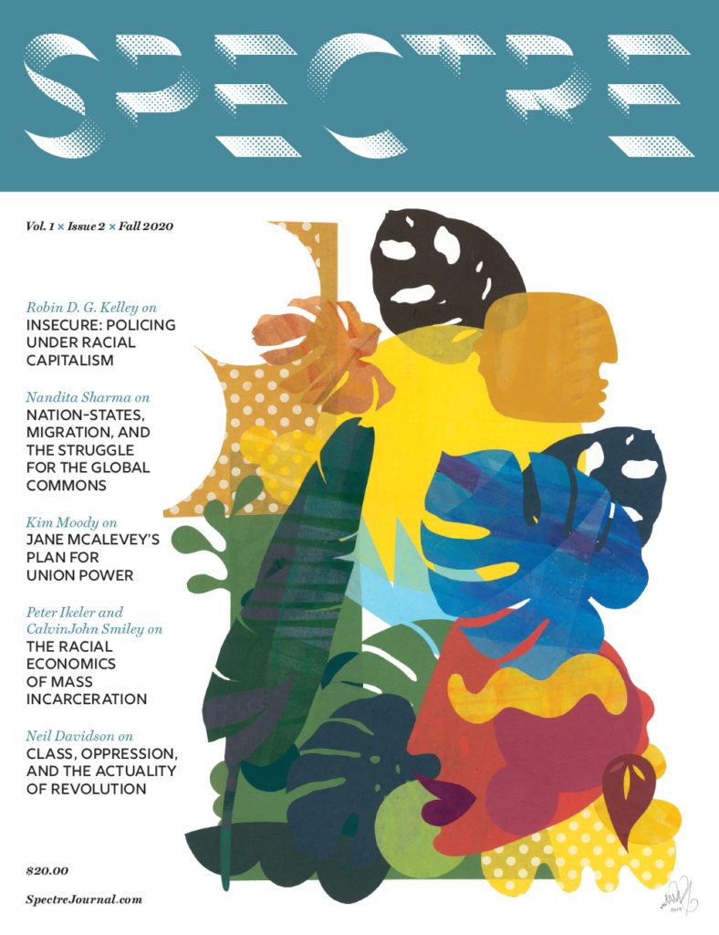 Cover of Issue 2 of Spectre featuring art by Favianna Rodriguez