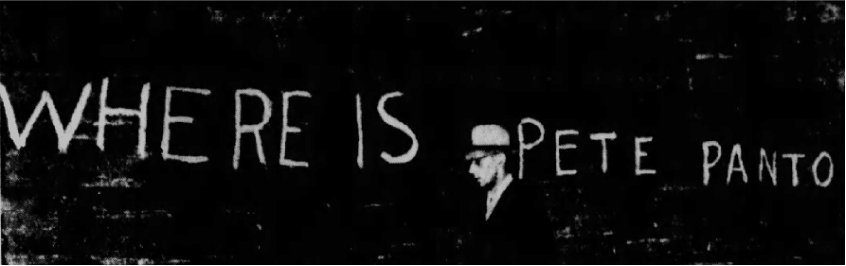 Figure 1: Montague St. Tunnel, Brooklyn, 1939. Graffiti reads, "WHERE IS PETE PANTO?" Source: Brooklyn Daily Eagle.