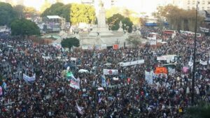 The first massive feminist protest in Buenos Aires, June 2015
