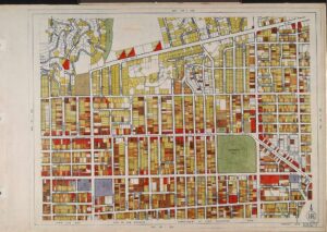Land use survey map for the City of Los Angeles, book 6 (Hollywood District to Boyle Heights District), sheet 22 Photo Credit: The Huntington Library