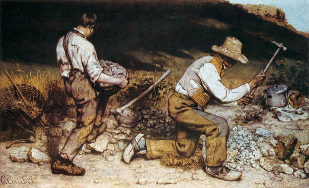 Gustave Courbet, The Stonebreakers Public Domain.