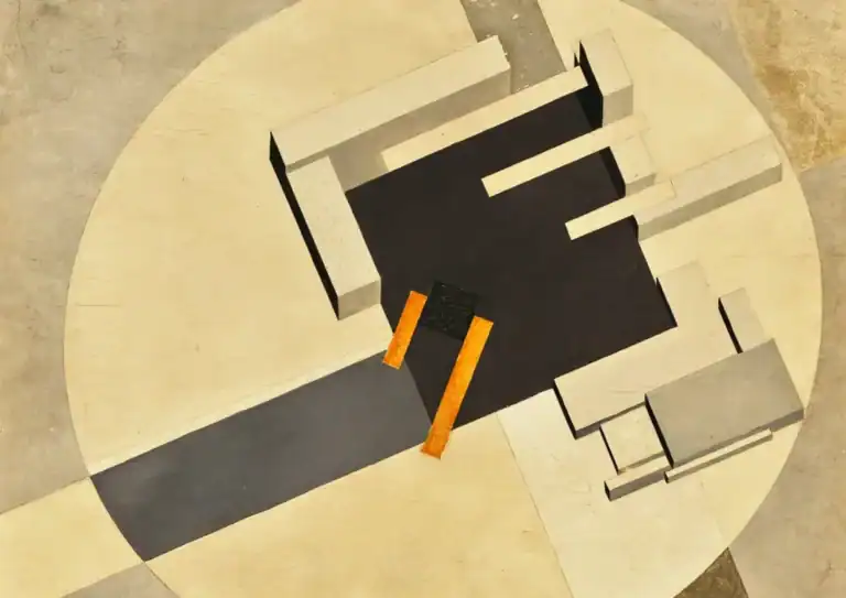 Eli Lissitzky, Proun 1E (City, 1920) via wikimedia