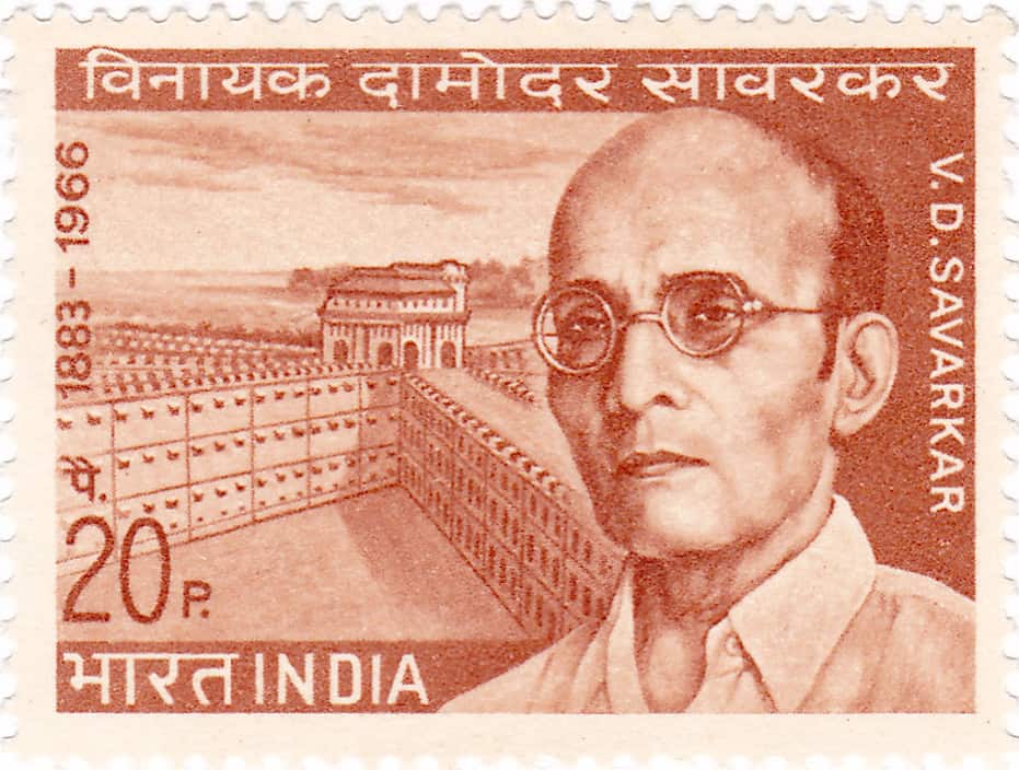 1970 Stamp of India, Vinayak Damodar Savarkar Photo Credit: India Post, Government of India,