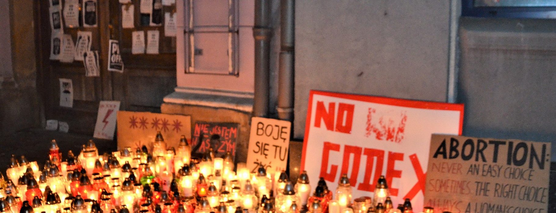 Protests against the abortion ban in Poland, October 2020.
