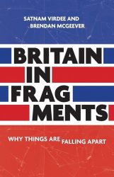 The cover of Britain in Fradments, with a series of red and blue rectangles.