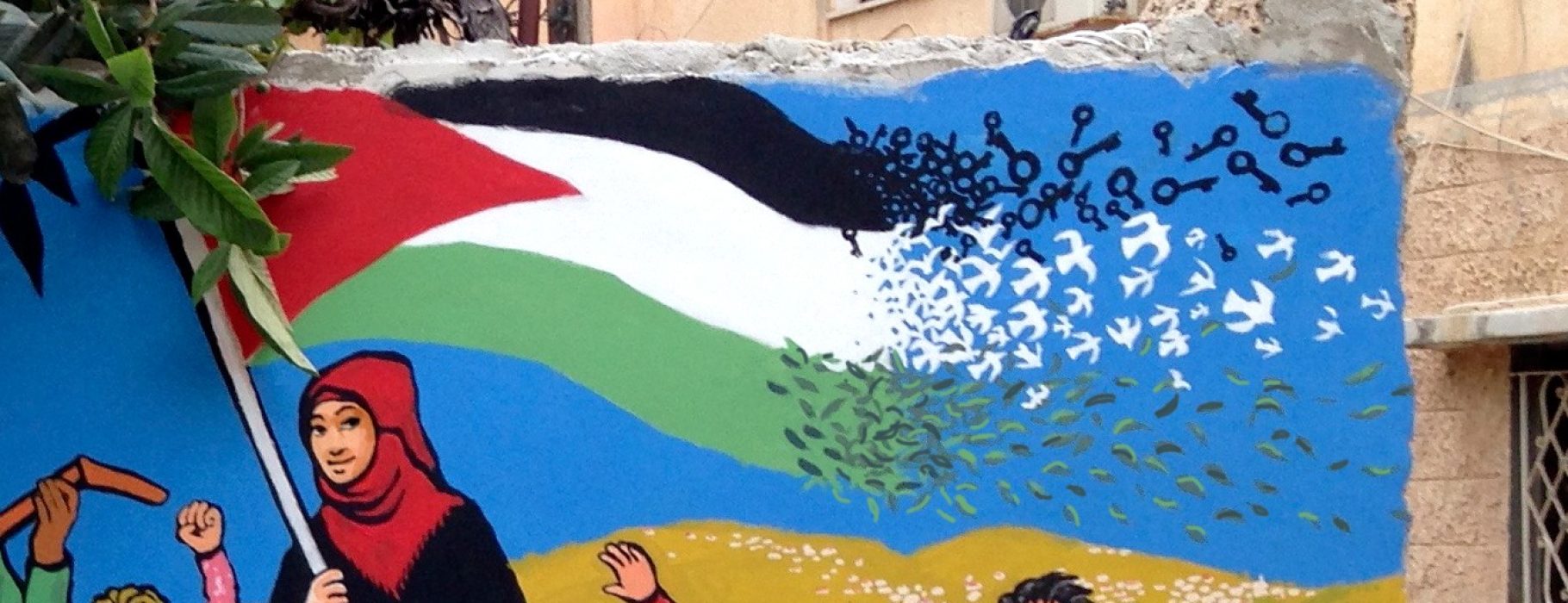 Mural on a Wall Opposite the Freedom Theatre at the Jenin Refugee Camp