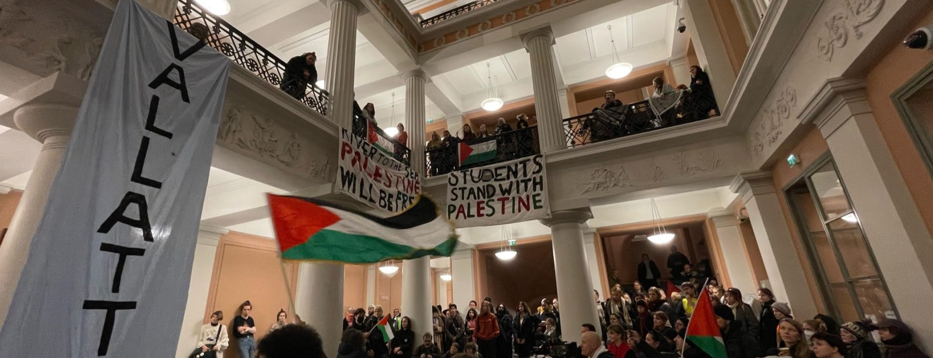 Students for Palestine at University of Helsinki. Photo credit: Onni Ahvonen
