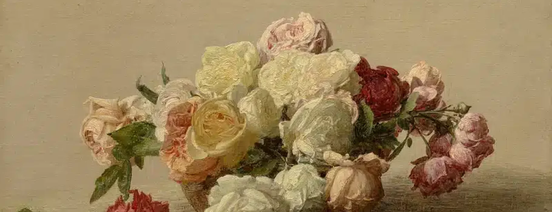 Henri Fantin-Latour, Bowl of Roses on a Marble Table (1885)Photo Credit: Raw Pixel