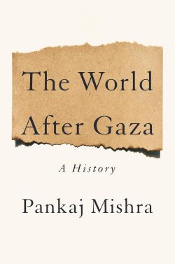 The cover of the book "The World After Gaza," including a torn piece of paper with the title on a white background.